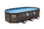 Bestway 56716 Piscina Ovale con oblò 549x274x122 cm