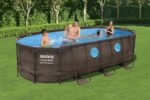 Bestway 56716 Piscina Ovale con oblò 549x274x122 cm - immagine 2