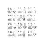 Set frese 12 pezzi Einhell per fresatrice verticale - immagine 2