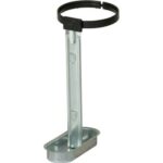 Abbeveratoio portabottiglia per conigli con vaschetta in acciaio zincato