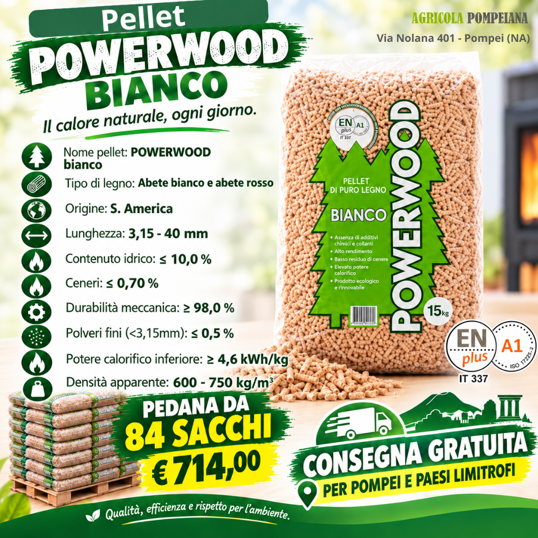 Sacco Pellet Powerwood 15 Kg - immagine 1