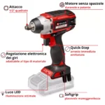 Avvitatore a percussione senza fili Einhell IMPAXXO 18/230 - immagine 2