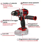 Trapano a batteria Einhell TP-CD 18/80 Li BL-Solo - immagine 2