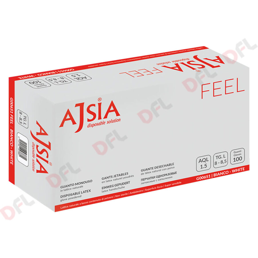 Guanti in lattice monouso TG. L - 100 pezzi - immagine 2
