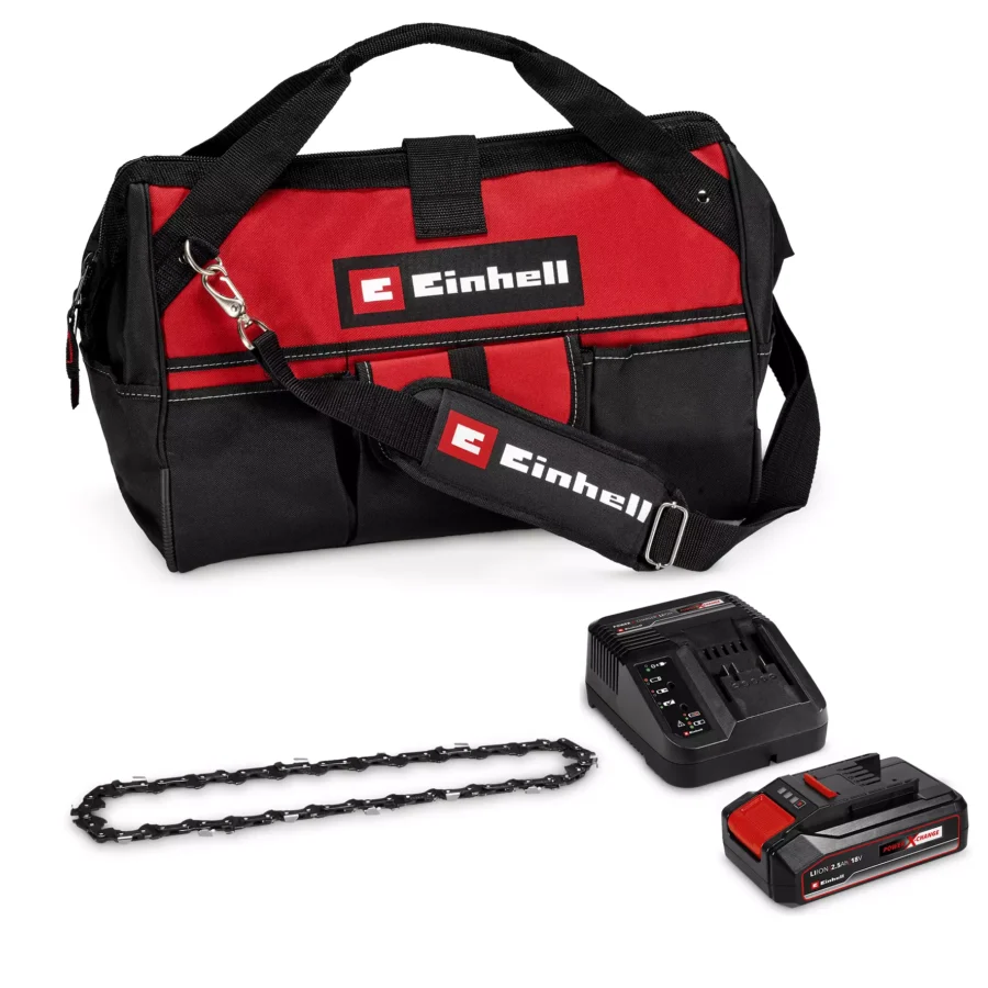 Potatore a catena Einhell GE-PS 18/15 Li con catena, batteria e travel bag - immagine 2