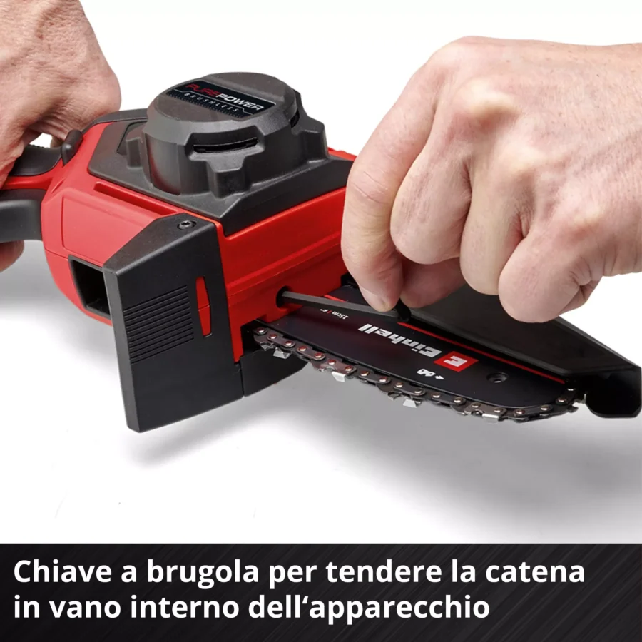Potatore a catena Einhell GE-PS 18/15 Li con catena, batteria e travel bag - immagine 5