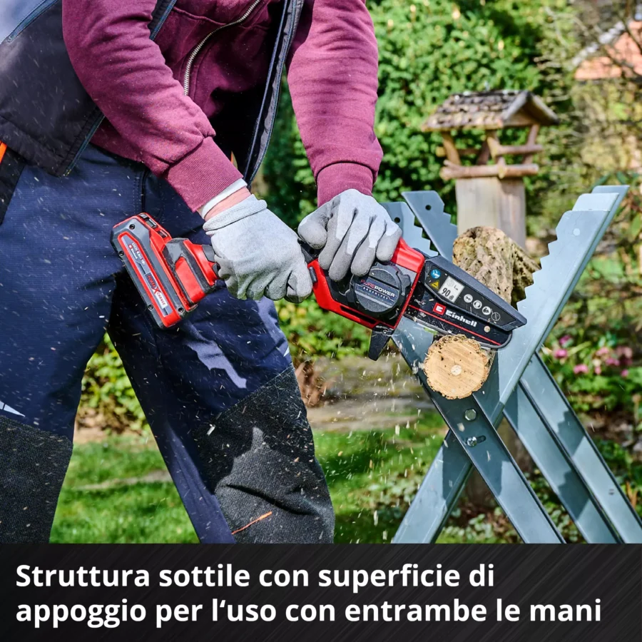 Potatore a catena Einhell GE-PS 18/15 Li con catena, batteria e travel bag - immagine 6