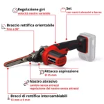 Lima a nastro a batteria Einhell TE-BF 18 Li - Solo - immagine 2